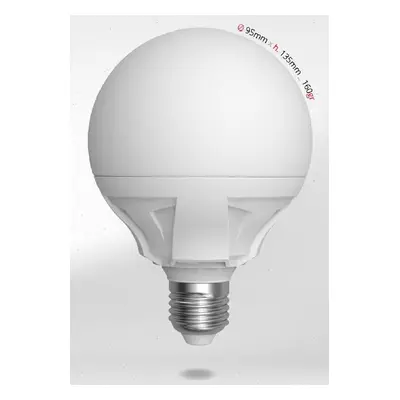 Žárovka LED GLOBE E27 230V 15W 4200K Ø 95mm v. 135mm 1530lm 270° - SKYLIGHTING