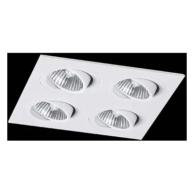 Vestavné svítidlo Aluminio Blanco, bílá 4x 10W LED 230V - BPM