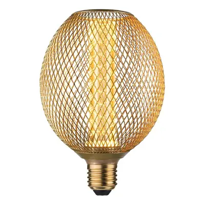 Metallic Glow Standard 230V LED Globe E27 Spiral 4,2W 1800K mosaz - PAULMANN