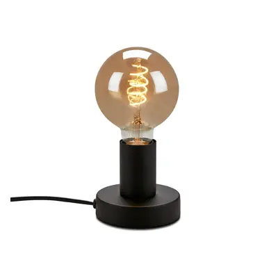 Stolní lampa, pr. 10 cm, max. 10 W, černá - BRILO