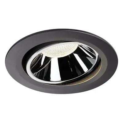 NUMINOS® MOVE DL XL vnitřní LED zápustné stropní svítidlo černá/chrom 4000 K 20° otočné a výkyvn