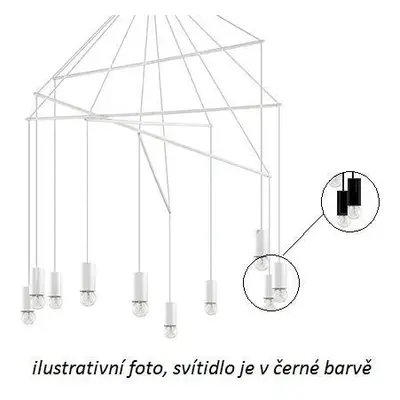 Závěsné svítidlo Ideal Lux Pop SP10 nero 158860 černé 90cm - IDEALLUX