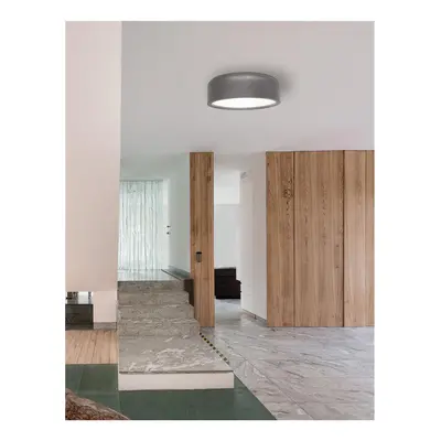 Stropní svítidlo PERLETO stropní svítidlo ocel šedý kov a akrylový difuzor E27 2x12W - NOVA LUCE