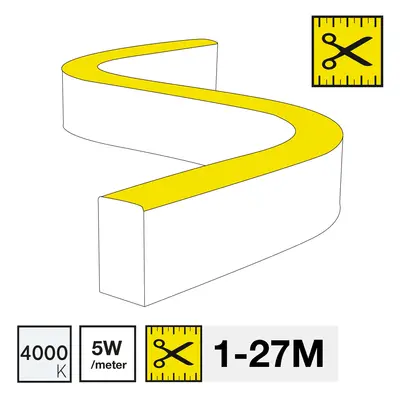 LED pásek SLC NEON FLEX SIDE 4000K 5W 238LM 1-27M IP67 - TLG