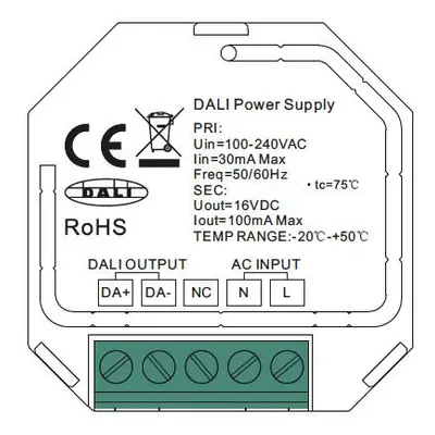 SLC DALI Bus Mini Power Supply 100mA - TLG