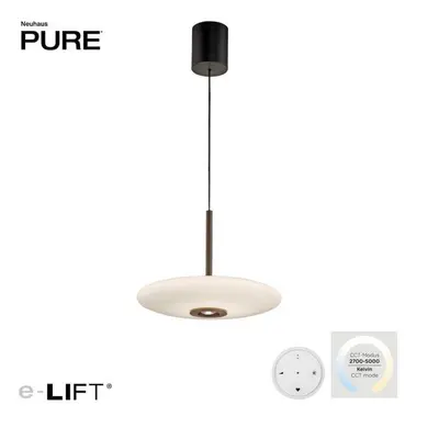 Závěsné svítidlo PURE E-Vitrum hnědé LED 8W 2700-5700K + LED 10W 2700-5700K - PAUL NEUHAUS