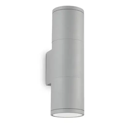 Venkovní nástěnné svítidlo Ideal Lux Gun AP2 small grigio 163628 šedé 21cm IP44 - IDEALLUX