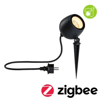 LED bodové zahradní světlo Smart Home Zigbee Kikolo neláká hmyz IP65 90mm CCT 6,2W 230V 80° antr