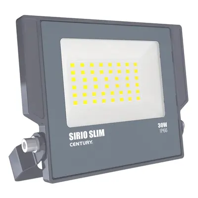 REFLEKTOR LED SIRIO SLIM ČERNÝ 30W 4000K 2700Lm 110d 160x29x147mm IP66 - CENTURY