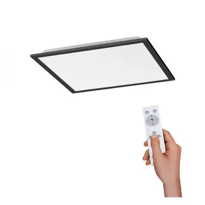 FLAT LED panel svítidlo hranaté v černé s nastavitelou barvou světla a funkcí stmívání 2700-5000