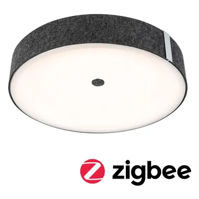 LED stropní svítidlo Smart Home Zigbee 3.0 Malika měnitelná bílá 230V 26W stmívatelné antracit -