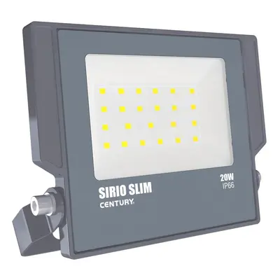 REFLEKTOR LED SIRIO SLIM ČERNÝ 20W 4000K 1800Lm 110d 160x29x147mm IP66 - CENTURY