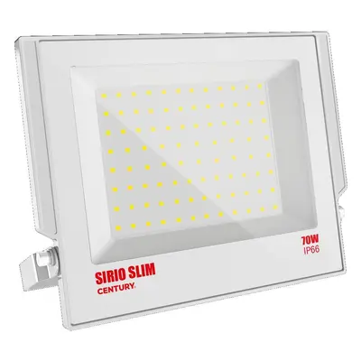 LED reflektor SIRIO SLIM BÍLÝ 70W 4000K 110d 230x270x28mm IP66 IK08 - CENTURY