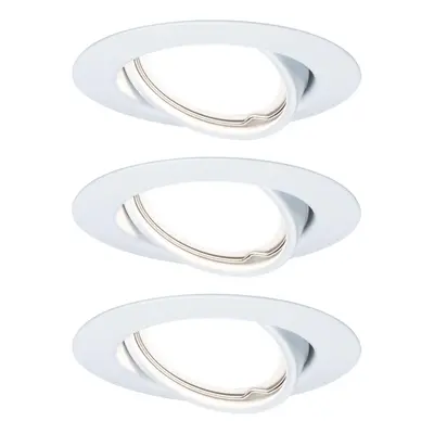 Vestavné svítidlo LED Base kruhové 3x5W GU10 bílá mat nastavitelné 934.22 - PAULMANN