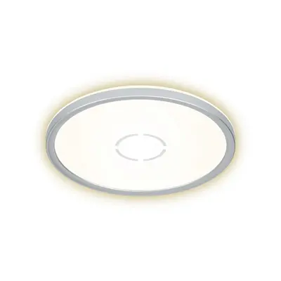 Slim svítidlo LED panel, pr. 29,3 cm, 2400 lm, 18 W, stříbrná - BRILONER