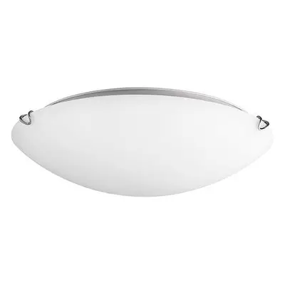 Stropní svítidlo ANCO matné bílé sklo chromovaný kov E27 1x12 W - NOVA LUCE