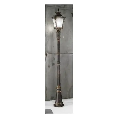 Venkovní sloupkové svítidlo 1x60W E27, patina, IP44,výška 240cm - ORION