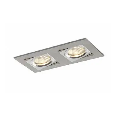 Vestavné svítidlo Aluminio Plata kartáč.hliník 2x 7W LED 40° 3000K 230V - BPM