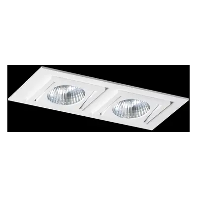 Vestavné svítidlo Aluminio Blanco bílá 2x 10W LED 230V - BPM