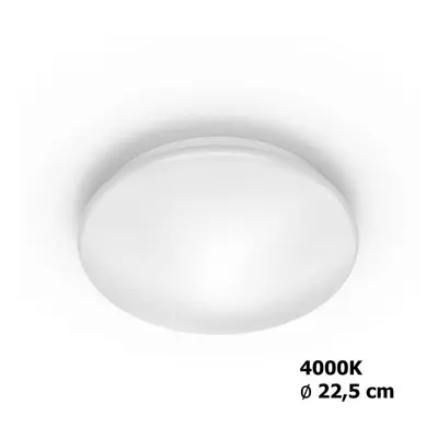 Moire SVÍTIDLO STROPNÍ LED 6W 640lm 4000K, bílá - PHILIPS (915005777701)