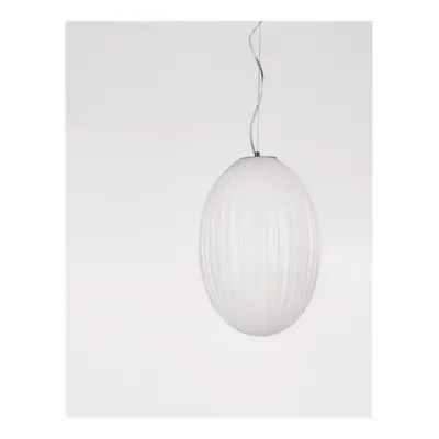 Závěsné svítidlo HECTOR chromovaný kov opálové sklo E27 1x12W 230V IP20 bez žárovky - NOVA LUCE