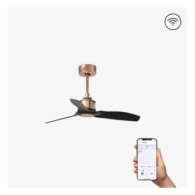 JUST FAN XS, měď/černá, stropní ventilátor 81cm SMART - FARO