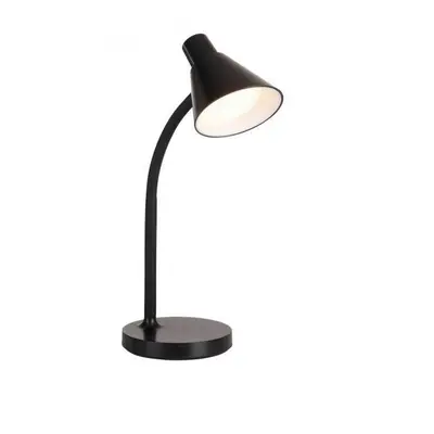 PIXIE LED stolní lampa černá s vypínačem flexibilní na psací stůl 3000K - JUST LIGHT