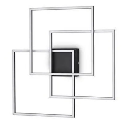 LED Stropní a nástěnné svítidlo Ideal Lux FRAME PL QUADRATO NERO 270678 35W 3200lm 3000K IP20 59