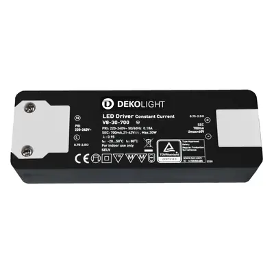 Deko-Light LED-napájení BASIC, CC, V8-30-700mA/30W konstantní proud 700 mA IP20 40-80V DC 14,70-