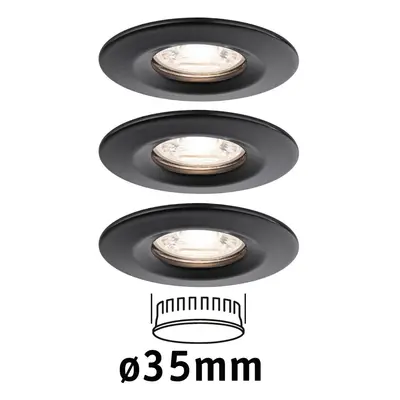 LED vestavné svítidlo Nova Mini Coin základní sada nevýklopné 66mm Coin 3x4W 230V 2700K - PAULMA