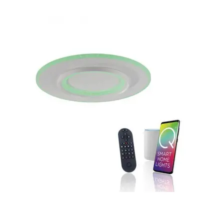 LED závěsné svítidlo Q-KALINA bílá stmívatelné Smarthome s aplikací ZigBee RGB/2700-5000K - PAUL