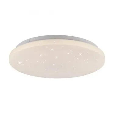 URANUS LED stropní svítidlo průměr 34cm bílé hvězdné nebe nadčasový design teplá bílá 3000K - JU