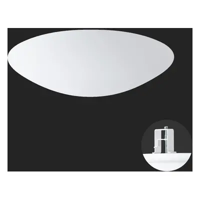 AURA V9 stropní/nástěnné skleněné polovestavné svítidlo bílá IP44 4000 K 35W LED - OSMONT