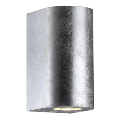 Venkovní nástěnné svítidlo Canto Maxi 2 2x28W GU10 galvanizovaná ocel čirá - NORDLUX