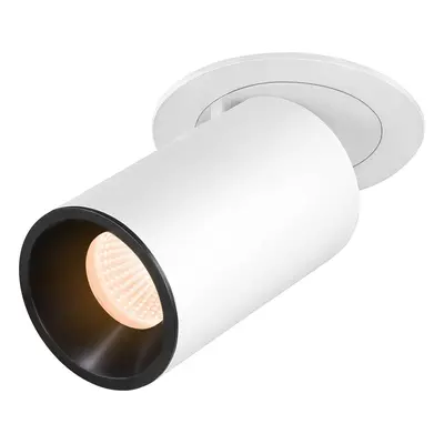 NUMINOS® PROJECTOR M stropní zápustné svítidlo, 2700 K, 55°, válcové, bílé/černé - BIG WHITE (SL