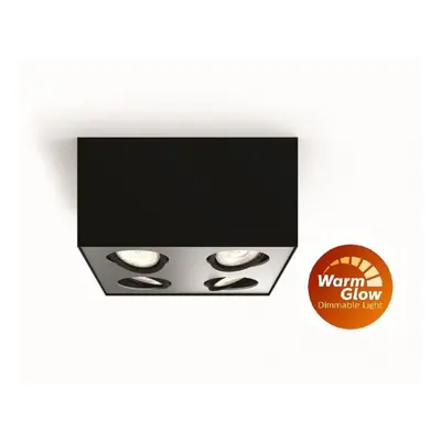 LED Bodové svítidlo Philips Box 50494/30/P0 černé 4x4,5W - PHILIPS (915005528401)