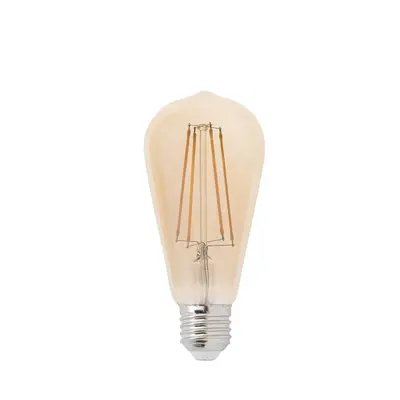 LED žárovka dekorativní filament AMBER E27 5W 2200K DIM - FARO