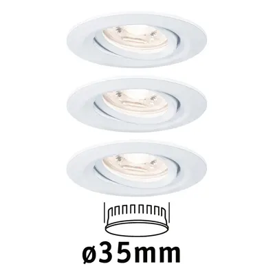 LED vestavné svítidlo Nova mini výklopné 3x4W 2.700K bílá mat 230V - PAULMANN