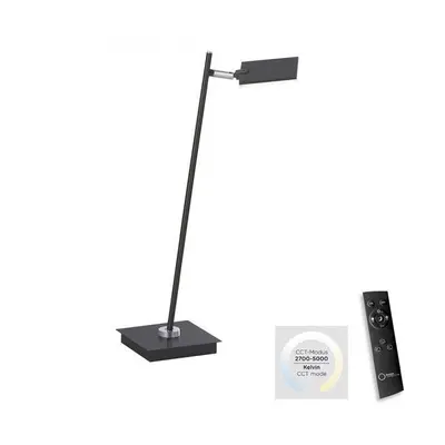 PURE MIRA LED stolní lampa černá, stmívatelná, na psací stůl 2700-5000K - PAUL NEUHAUS