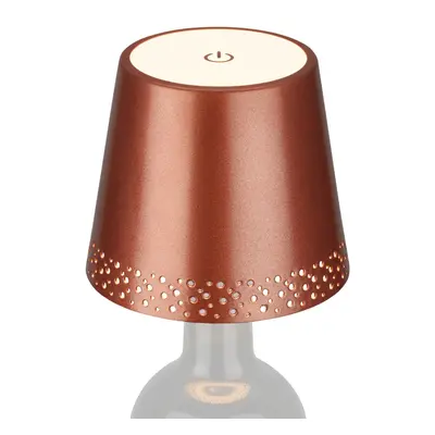 Nabíjecí stolní lampa, 11 cm, 2,6W, 280lm, měď - BRILONER