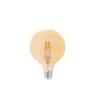 LED žárovka GLOBE filament AMBER E27 4W 2200K G125 - FARO