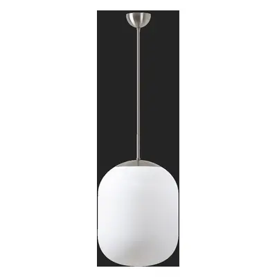 TANIA P1 závěsné skleněné svítidlo nerez broušená / bílá IP40 4000 K 27W LED DALI - OSMONT