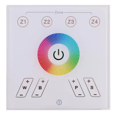 KapegoLED řídící jednotka Touchpanel RF Color + White 230V 4 CH - LIGHT IMPRESSIONS