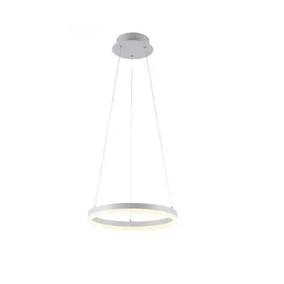 TITUS LED závěsné svítidlo 40x40 bílá, kruhové stmívatelné, paměťová funkce, moderní SimplyDim 3