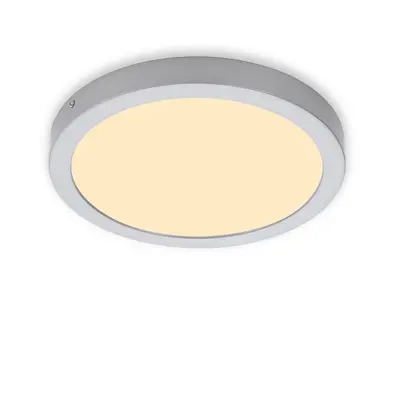 LED stropní svítidlo, pr. 30 cm, 21 W, matný chrom - BRILONER