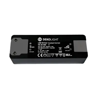 Deko-Light LED-napájení BASIC, CC, V8-30-500mA/30W konstantní proud 500 mA IP20 30-60V DC 15,00-