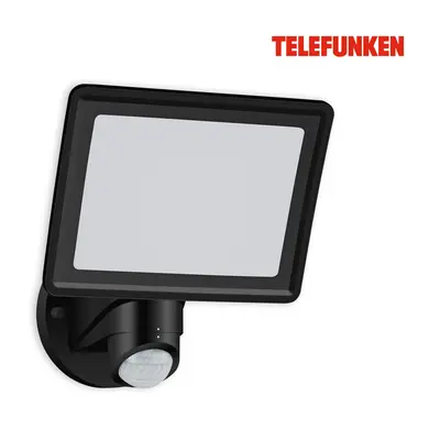 TELEFUNKEN LED venkovní bodové svítidlo s čidlem, 26,3 cm, 20 W, černá - BRILONER