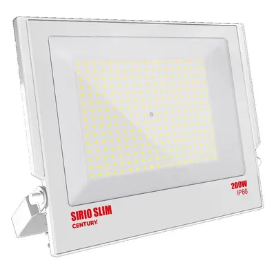 LED reflektor SIRIO SLIM BÍLÝ 200W 4000K 110d 303x366x34mm IP66 IK08 - CENTURY