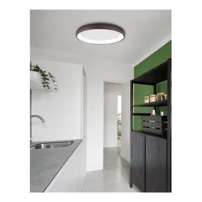 Stropní svítidlo ALBI hnědý hliník a akryl LED 50W 230V 3000K IP20 stmívatelné - NOVA LUCE