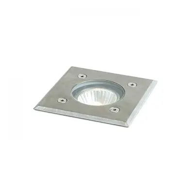 ORBU SQ 10 zápustná nerezová ocel 230V LED GU10 15W IP67 - RED - DESIGN RENDL